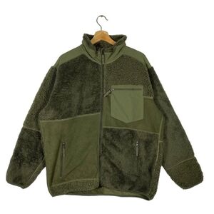 Uniqlo Fleece Patchwork Teddy Jacket Zipper